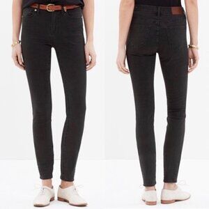 MADEWELL 9" High Rise Skinny Jeans Black Grey 27
